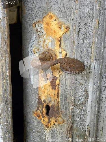 Image of old door handle