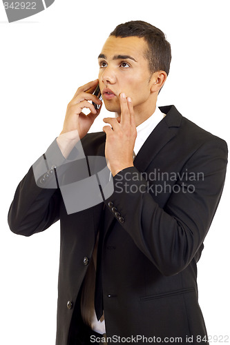 Image of businessman on phone