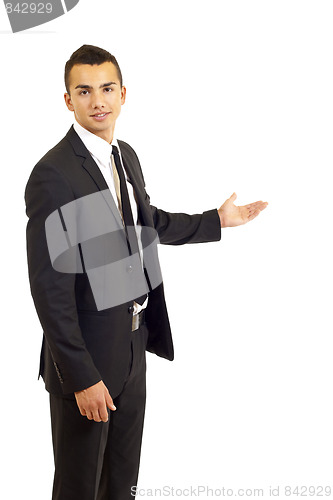 Image of businessman presenting