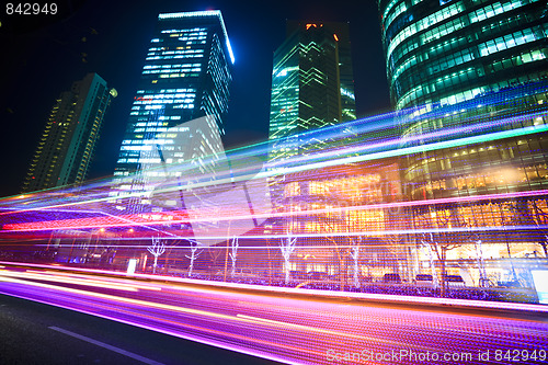 Image of light trails