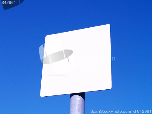 Image of white sign