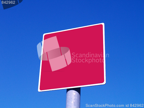 Image of red sign