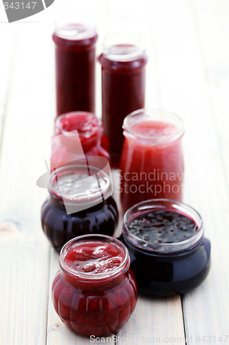 Image of red fruit jam