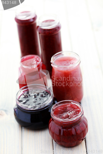 Image of red fruit jam