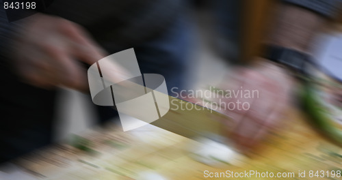 Image of Cutting onions