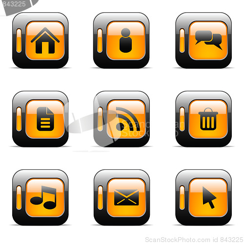 Image of Orange icon set