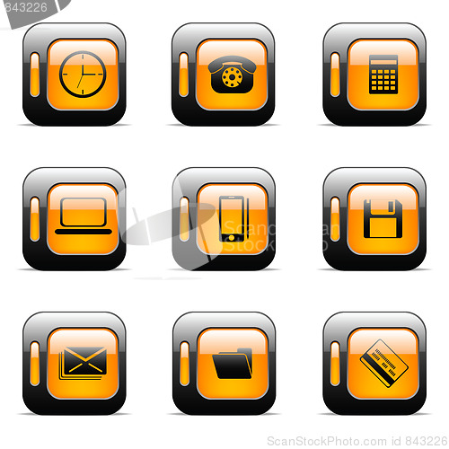 Image of Orange icon set