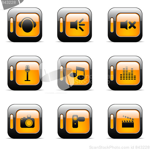 Image of Orange icon set