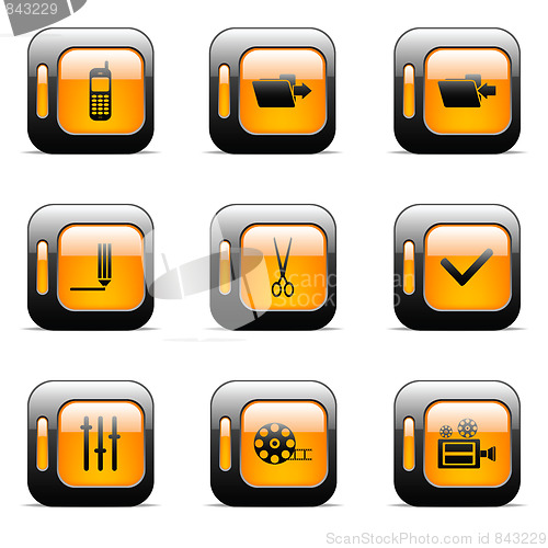 Image of Orange icon set