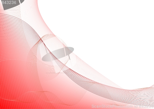 Image of Red abstract background with waves