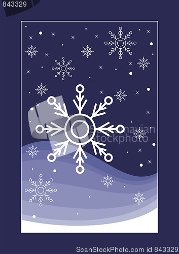 Image of Snowflakes - Christmas card