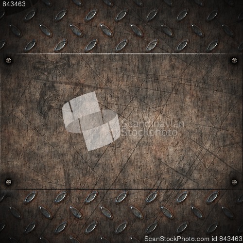 Image of old grungy metal background