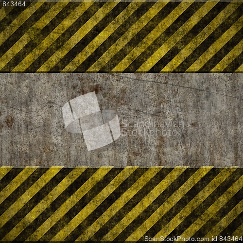 Image of grungy hazard sign wall