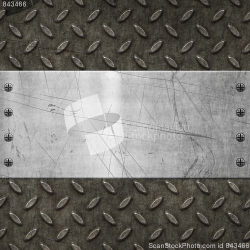 Image of old grungy metal background