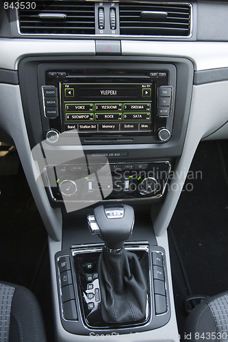 Image of Middle Console of Car