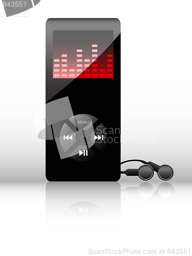 Image of Vector mp3 player