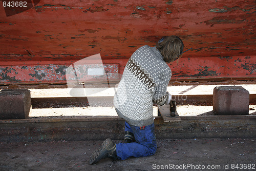 Image of Sealing a boat