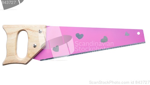 Image of pink girls handsaw