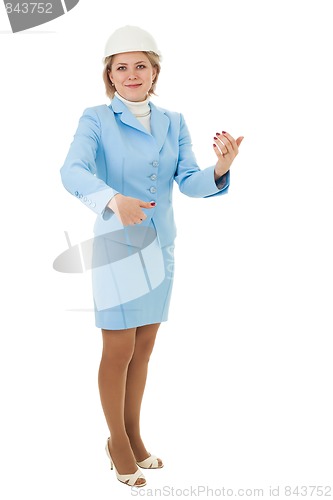 Image of Woman architect at full length