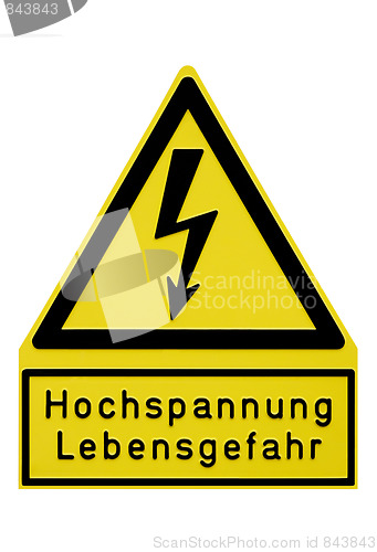 Image of High Voltage Sign