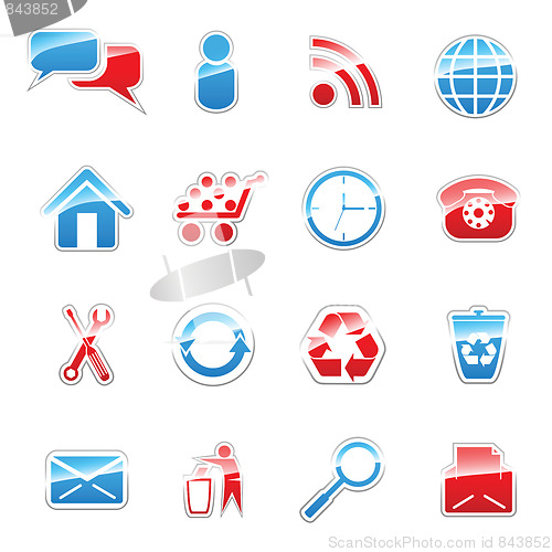 Image of Web icon set