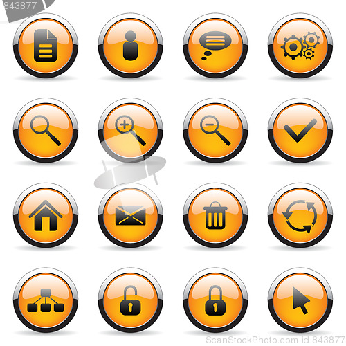 Image of Orange buttons