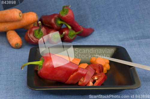 Image of peppers and carrots