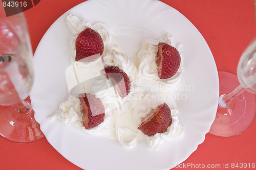 Image of strawberries and champagne