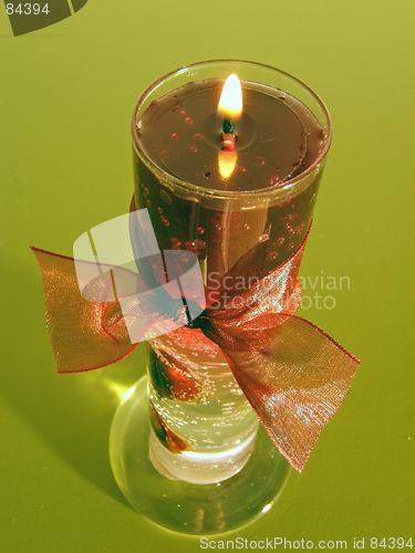 Image of isolated red candle