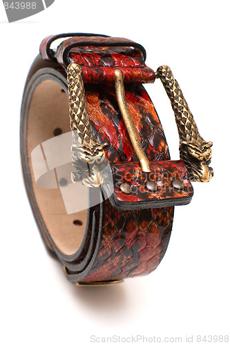 Image of Belt with Dragon buckle