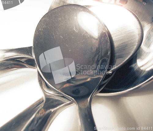 Image of abstract view of spoons