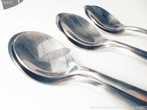 Image of abstract view of spoons