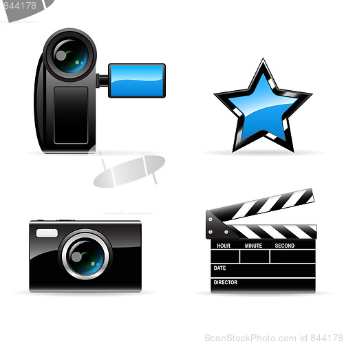 Image of Video and photo icons