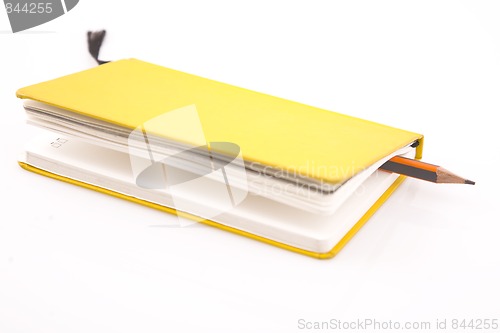 Image of yellow notebook