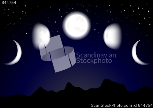 Image of Moon phases (eps 10)