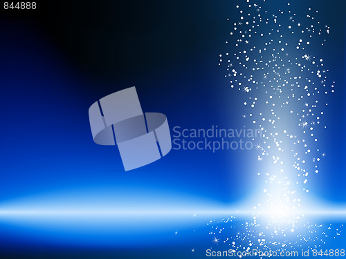 Image of Blue Stars Background.