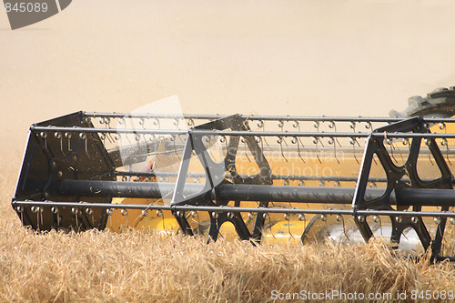 Image of corn harvester