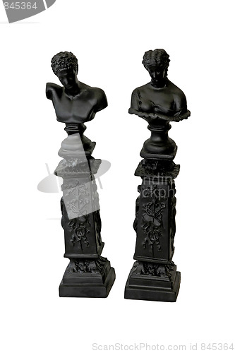 Image of Statues isolated