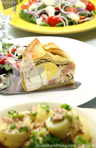 Image of Slice Of Ham And Egg Pie