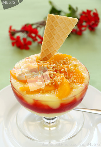 Image of Peach Raspberry Custard