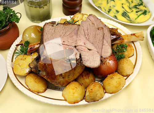 Image of Carved Leg Of Lamb