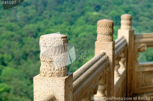 Image of Handrail of pagoda