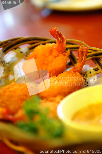Image of Basket of shrimps