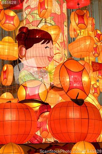 Image of Paper made artwork for celebrating Chinese Lunar