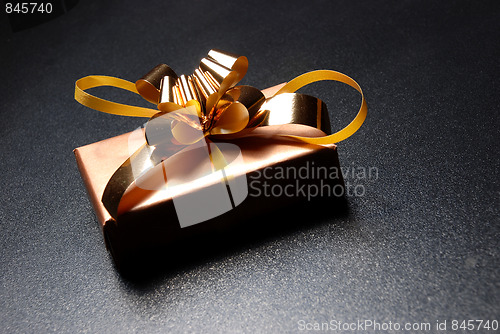 Image of gift box on dark background
