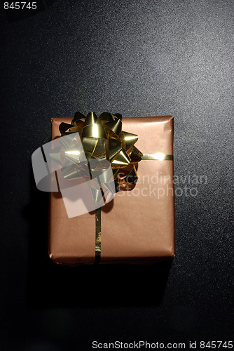 Image of gift box on dark background