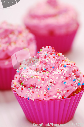 Image of Pink cupcakes