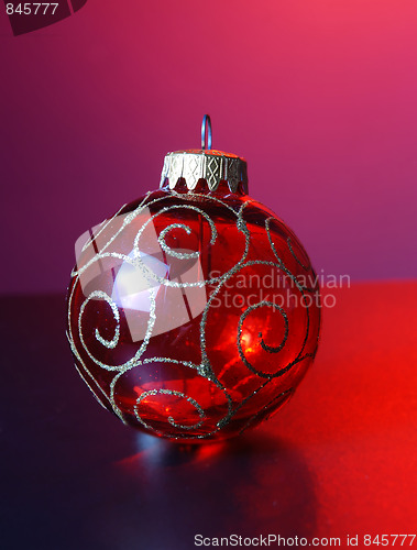 Image of Red Christmas ornament  