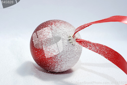 Image of red christmas ball