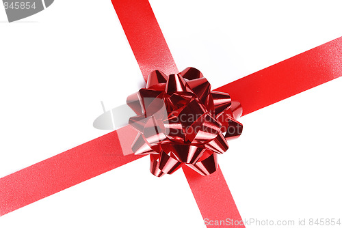 Image of red holiday bow